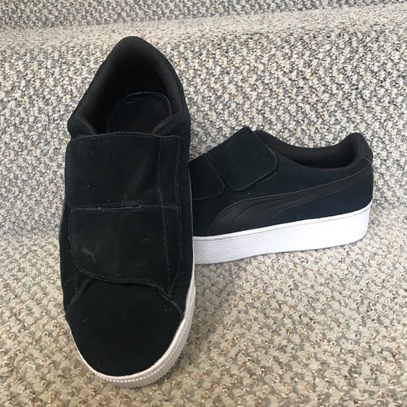 puma black vikky platform